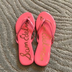 San Edelman Pink flip flops